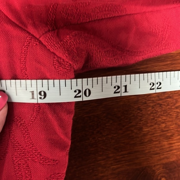 Coldwater Creek Womens Blazer/Jacket 10P Red Mandarin Collar Button Down Lined - Picture 13 of 15